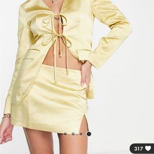 Yellow Satin Skirt ⚡️ Annorlunda